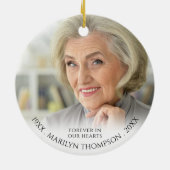 Memorial Cardinals Appear When Angels Near Photo セラミックオーナメント (裏面)