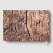 Memorial Celebrating Life Funeral Rustic Wood Gold ゲストブック (裏面)