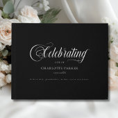  Memorial "Celebrating life of" Black ゲストブック