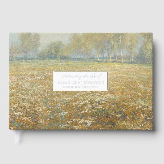 Memorial Celebrating Life Of Funeral Flower Fields ゲストブック (正面)