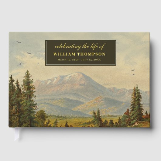Memorial Celebrating Life Of Funeral Forest Nature ゲストブック (正面)