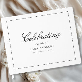  Memorial "Celebrating life of" White ゲストブック