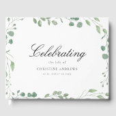  Memorial "Celebrating life of" White Eucalyptus ゲストブック (正面)