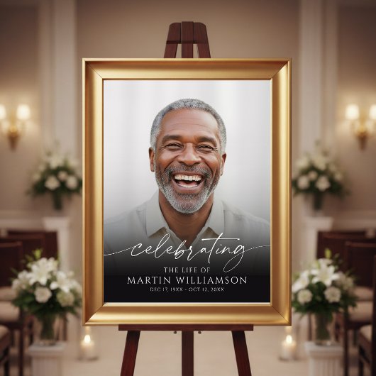 Memorial Celebrating the Life of Photo Script ポスター