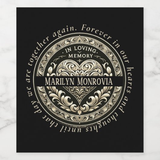 Memorial Celebration of Life ワインラベル (シングルラベル)