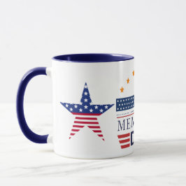 Memorial Day American Flag Stars Patriotic Combo マグカップ