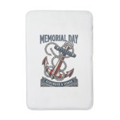 Memorial Day Anchor Remember Honor Vintage Shirt_1 バスマット (正面縦)