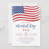 Memorial Day BBQ 4th of July Party 招待状 (正面)