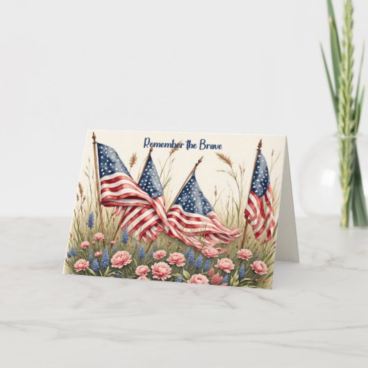 Memorial Day Card for a Persons Son カード (正面)