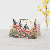 Memorial Day Card for a Persons Son カード (黄色い花)