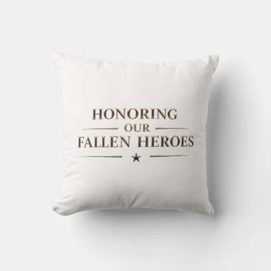Memorial Day / Cojín Honoring Our Fallen Heroes クッション (正面)
