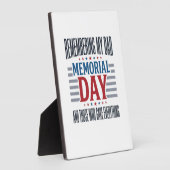 Memorial Day Dad Tribute Patriotic フォトプラーク (側面)