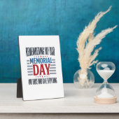 Memorial Day Dad Tribute Patriotic フォトプラーク (側面)