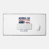 Memorial Day Fallen Heroes Patriotic Soldier Shirt デスクマット (キーボード&マウス)
