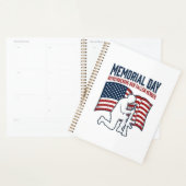 Memorial Day Fallen Heroes Patriotic Soldier Shirt プランナー手帳 (ディスプレー)