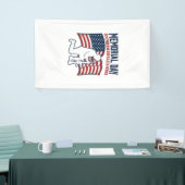 Memorial Day Fallen Heroes Patriotic Soldier Shirt 横断幕 (トレードショー)