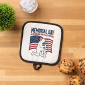 Memorial Day Fallen Heroes Patriotic Soldier Shirt 鍋敷き (トップダウン)