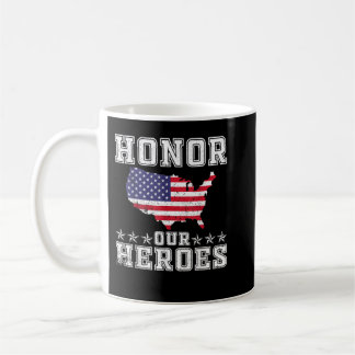 Memorial Day Honor our Heroes Military Veterans  コーヒーマグカップ