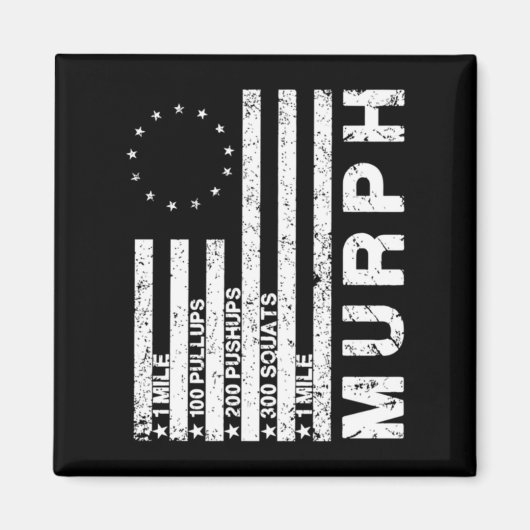 Memorial day murph workout challenge betsy rose fl マグネット (正面)