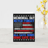 Memorial day never forget usa world trade center a カード (黄色い花)