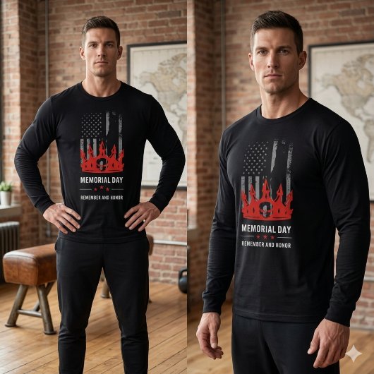 Memorial Day Patriotic US Flag Soldier Honor  スウェットシャツ