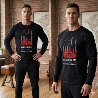 Memorial Day Patriotic US Flag Soldier Honor スウェットシャツ