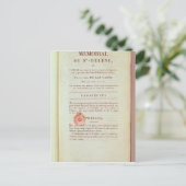 「Memorial de Sainte-Helene」の1ページ ポストカード (スタンド正面)