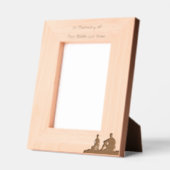 Memorial Father Son Fishing Fisherman レーザー彫刻フレーム (左)