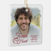 MEMORIAL FOREVER IN MYハート写真記念 セラミックオーナメント (右)