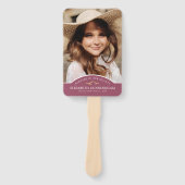 Memorial Funeral Classic Custom Photo Remembrance ハンドファン (正面)