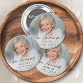 Memorial Funeral In Loving Memory Photo Keepsake 缶バッジ