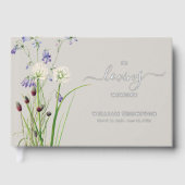 Memorial Funeral In Loving Memory Wildflowers ゲストブック (正面)