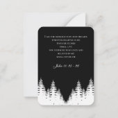 Memorial funeral prayer with photo sympathy cards ノートカード (裏面)