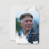 Memorial funeral prayer with photo sympathy cards ノートカード (正面)