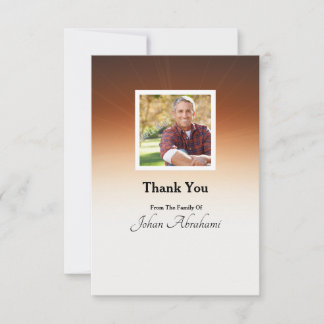 Memorial Funeral Thank You Card サンキューカード
