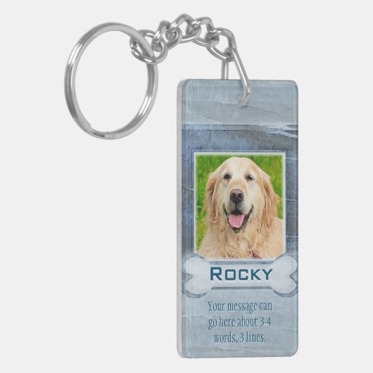 Memorial Granite Look w/Bone キーホルダー (正面左)