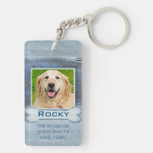 Memorial Granite Look w/Bone キーホルダー (裏面)