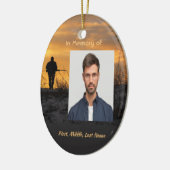 Memorial  Hunter Hunting Stalking Game  セラミックオーナメント (左)