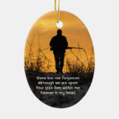 Memorial  Hunter Hunting Stalking Game  セラミックオーナメント (裏面)