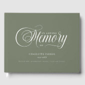 Memorial "In Loving memory"  Green ゲストブック (正面)