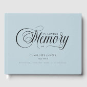 Memorial "In Loving memory" Light-Blue ゲストブック (正面)