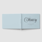 Memorial "In Loving memory" Light-Blue ゲストブック (全面)