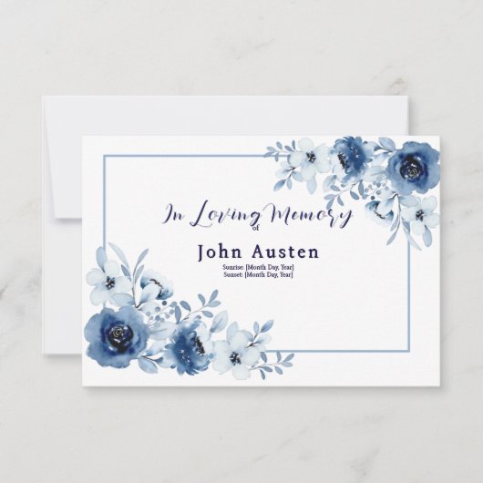 Memorial Invitation 招待状 (正面)