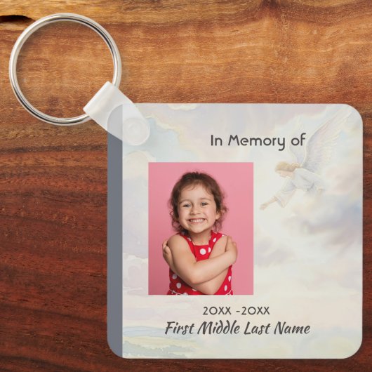 Memorial Keepsake Angel Reaching  キーホルダー (正面)
