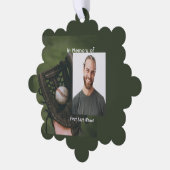 Memorial Keepsake Baseball Game Player  オーナメントカード (左)