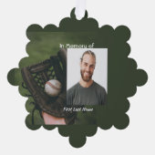 Memorial Keepsake Baseball Game Player  オーナメントカード (正面)