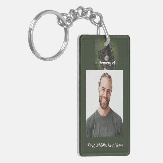 Memorial Keepsake Baseball Game Player  キーホルダー (正面左)