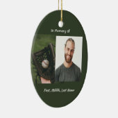 Memorial Keepsake Baseball Game Player  セラミックオーナメント (右)