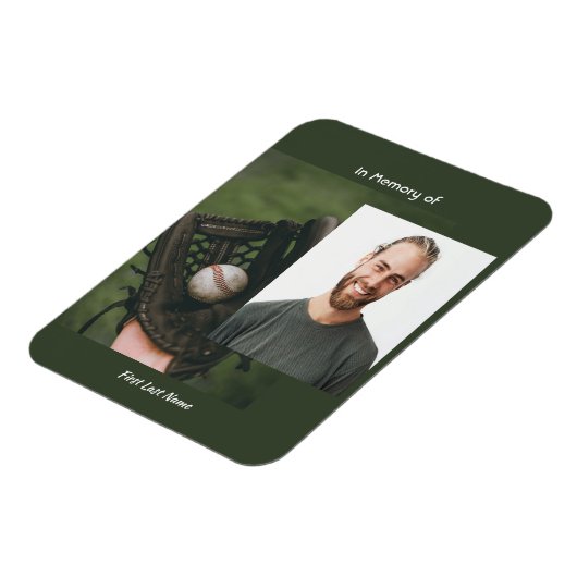 Memorial Keepsake Baseball Game Player マグネット (左側)