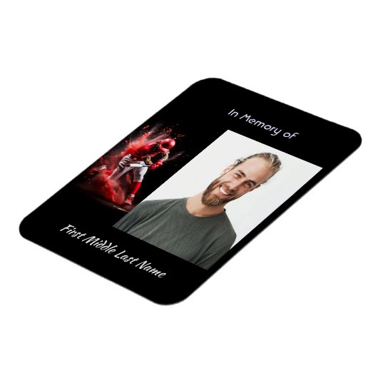 Memorial Keepsake Baseball Softball マグネット (左側)